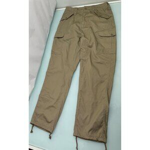 PG Wing PGWING ESSEX UK Parachute Cargo Pants Peasy Wing Trousers Beige 32X31